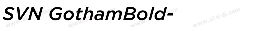 SVN GothamBold字体转换